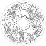 Recharge de 20 feuilles géantes – Coloriages enfants Little Friends