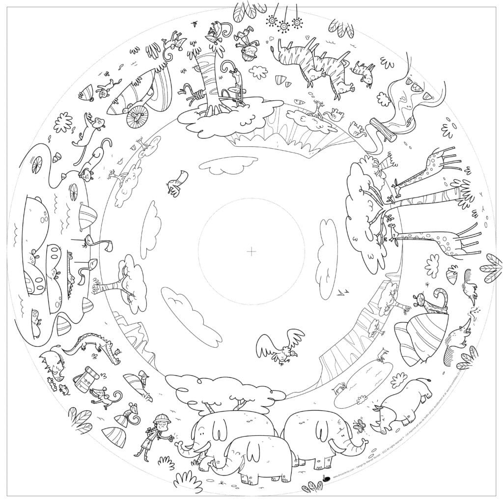 Recharge de 20 feuilles géantes – Coloriages enfants Fun Activities