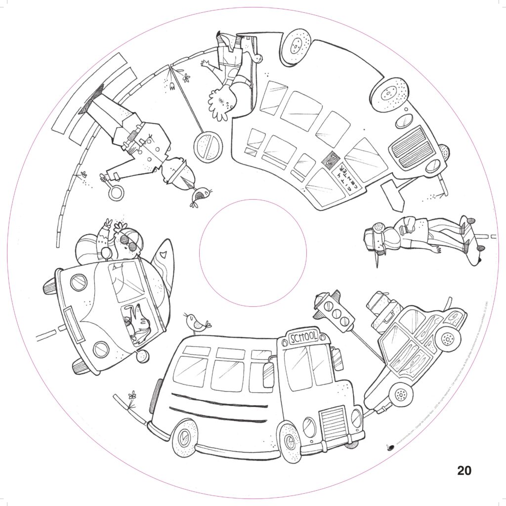 Recharge de 20 feuilles géantes – Coloriages enfants Fun Activities
