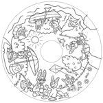 Recharge de 20 feuilles géantes – Coloriages enfants Little Friends