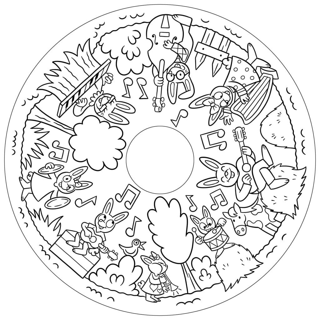 Recharge de 20 feuilles géantes – Coloriages enfants Little Friends