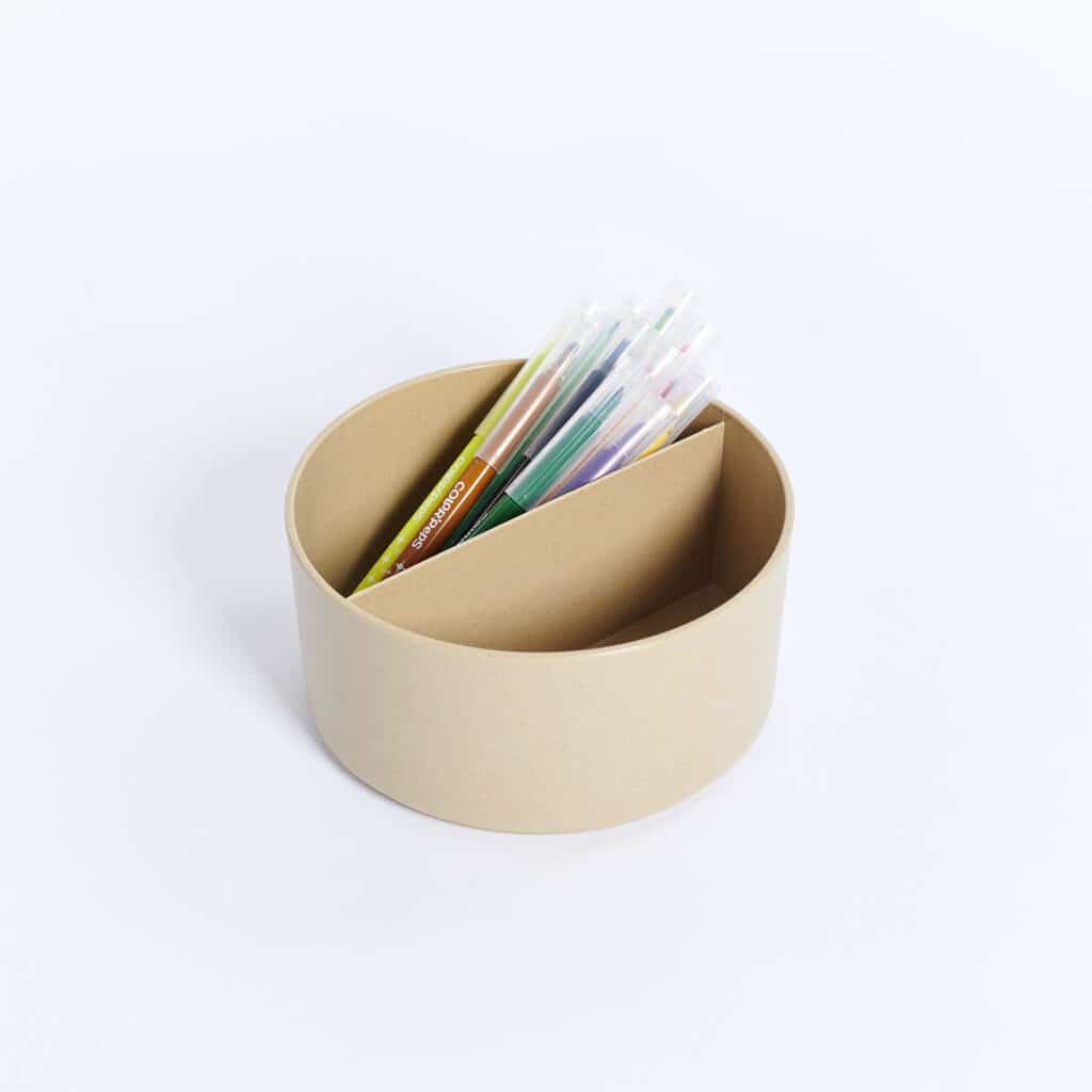 Pot à crayons en bois & plastique recyclé