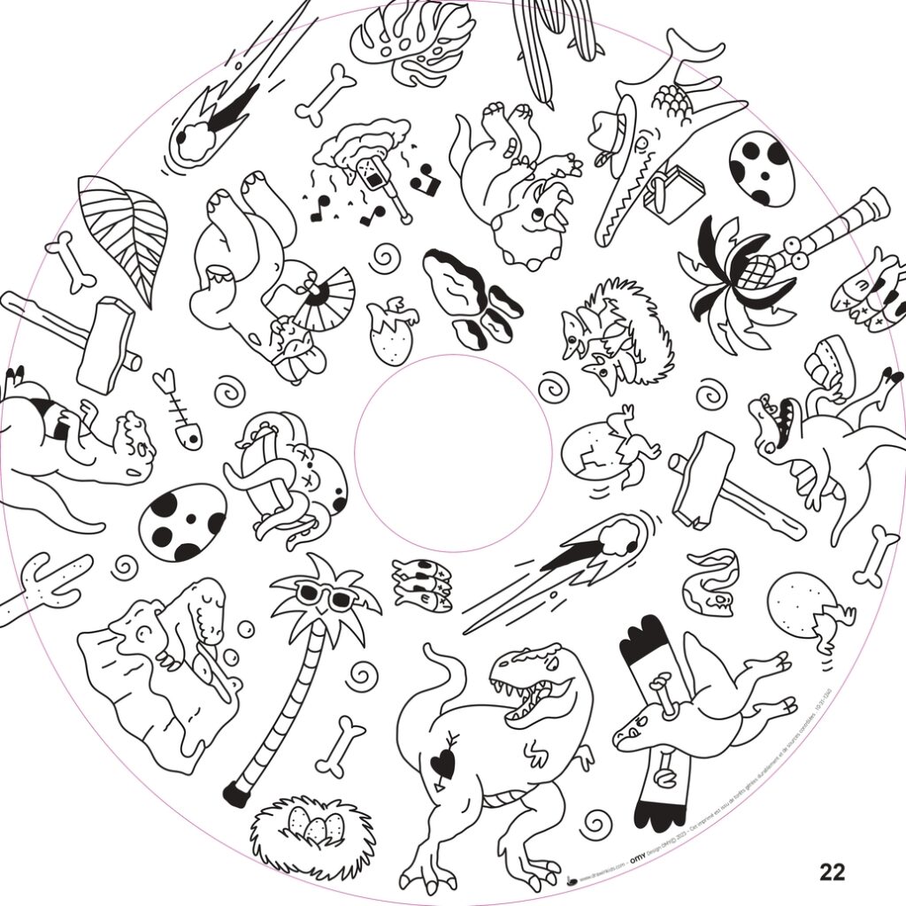 Recharge de 20 feuilles géantes – Coloriages enfants Drawin’kids® x OMY®