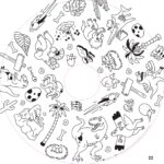 Recharge de 20 feuilles géantes – Coloriages enfants Drawin’kids® x OMY®