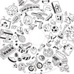 Recharge de 20 feuilles géantes – Coloriages enfants Drawin’kids® x OMY®