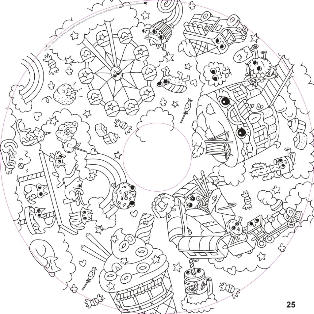 Recharge de 20 feuilles géantes – Coloriages enfants Drawin’kids® x OMY®