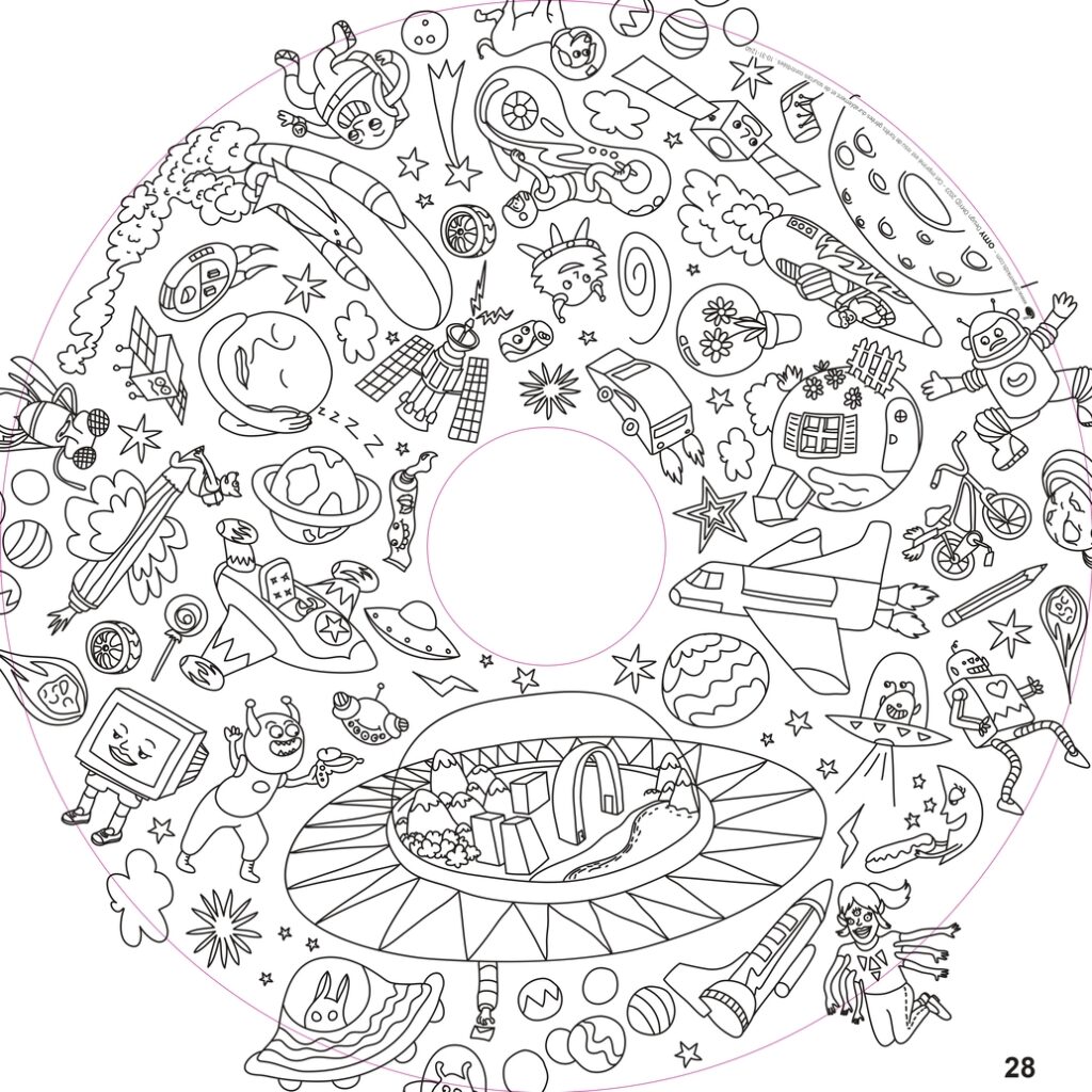 Recharge de 20 feuilles géantes – Coloriages enfants Drawin’kids® x OMY®