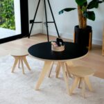 Lot de 2 tabourets enfants en bois – Design scandinave | Drawin’kids®