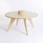 Drawin’table® XXL – Table à dessin pour enfants en bois naturel (Ø 90 cm)