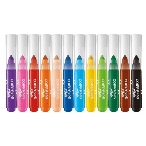 Lot de 12 mini feutres ultra lavables – Color’Peps Mini Power by MAPED