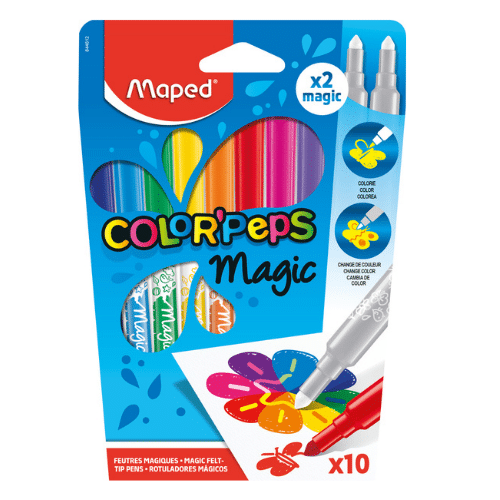 Lot de 10 feutres magiques MAPED Color’Peps Magic