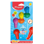 Lot de 6 Baby crayons – Premier âge MAPED