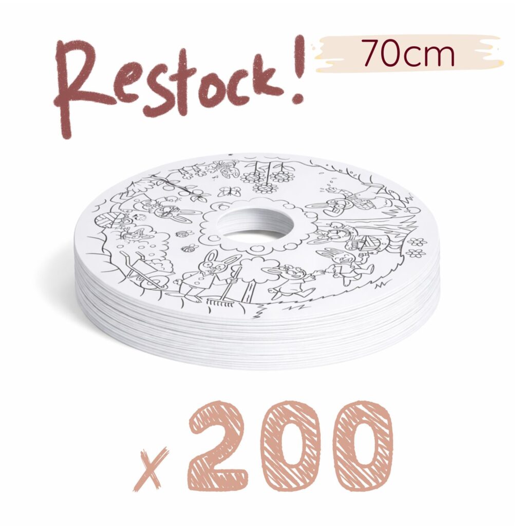 Pack 200 feuilles D70 cm