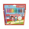 Lot de 18 feutres de coloriage pointe moyenne STABILO power