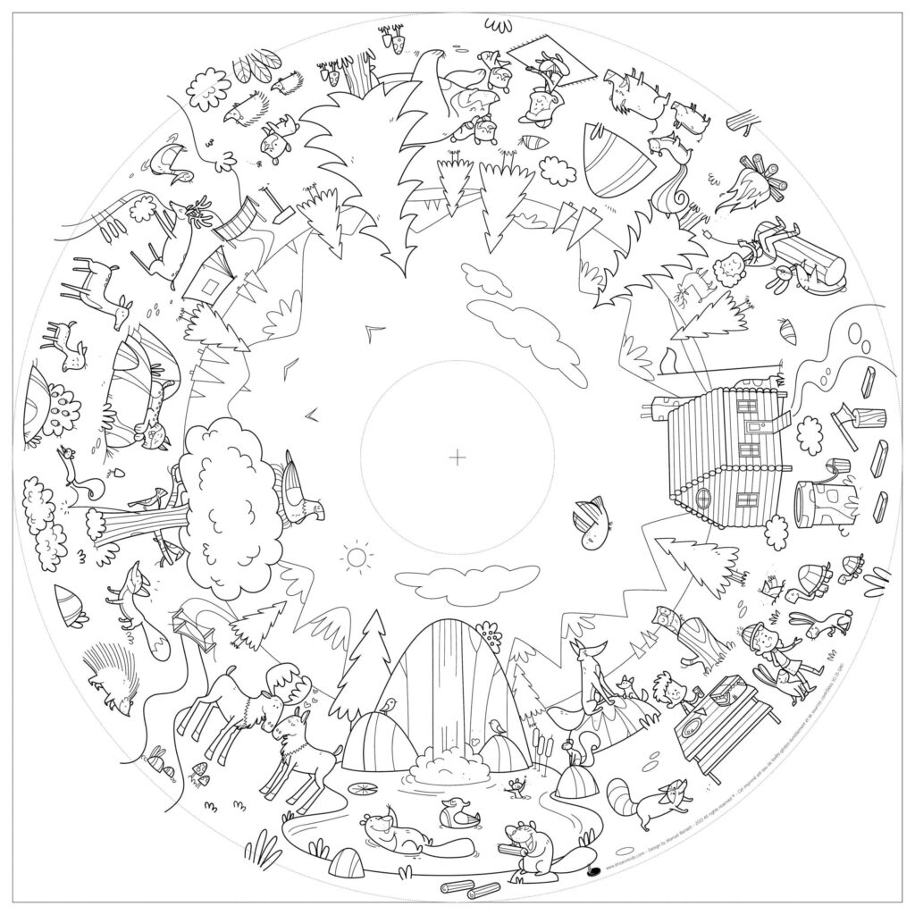 Nachfüllpackung für Kindermalbücher, 10 Blatt – OMY® Objekte &amp; Fantasie (ab 4 Jahren)