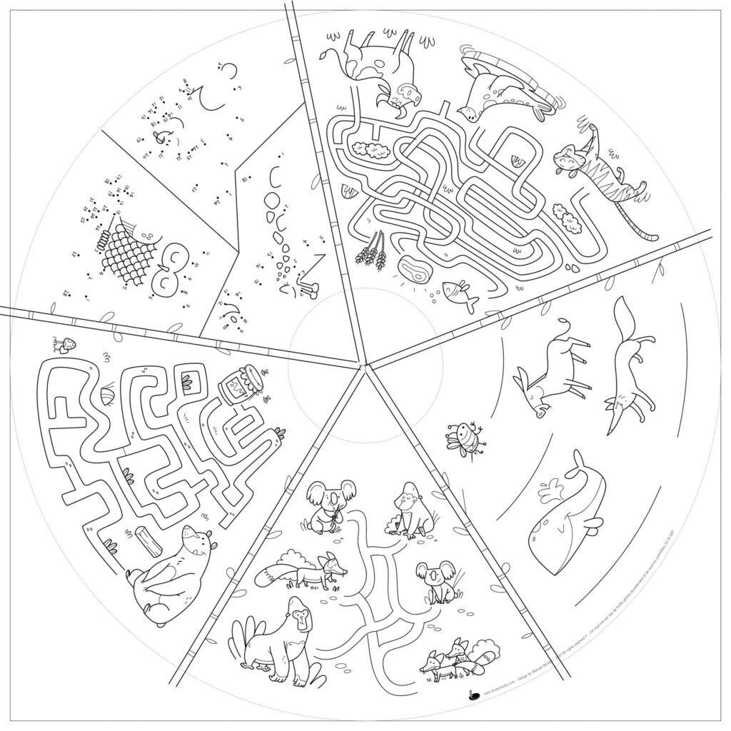 Nachfüllpackung für Kindermalbücher, 10 Blatt – OMY® Objekte &amp; Fantasie (ab 4 Jahren)