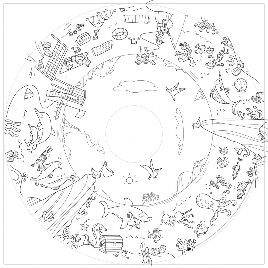 Nachfüllpackung für Kindermalbücher, 10 Blatt – OMY® Objekte &amp; Fantasie (ab 4 Jahren)