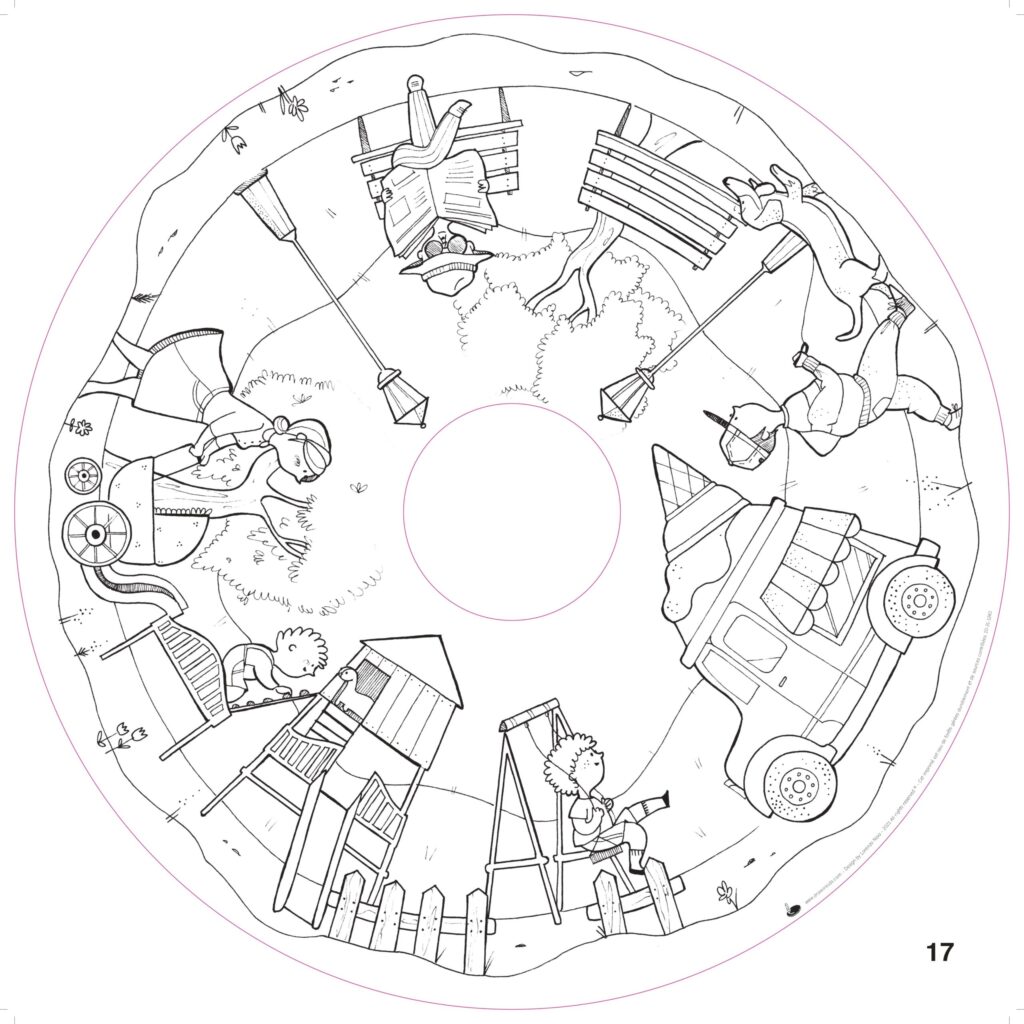 Nachfüllpackung für Kindermalbücher, 10 Blatt – OMY® Objekte &amp; Fantasie (ab 4 Jahren)
