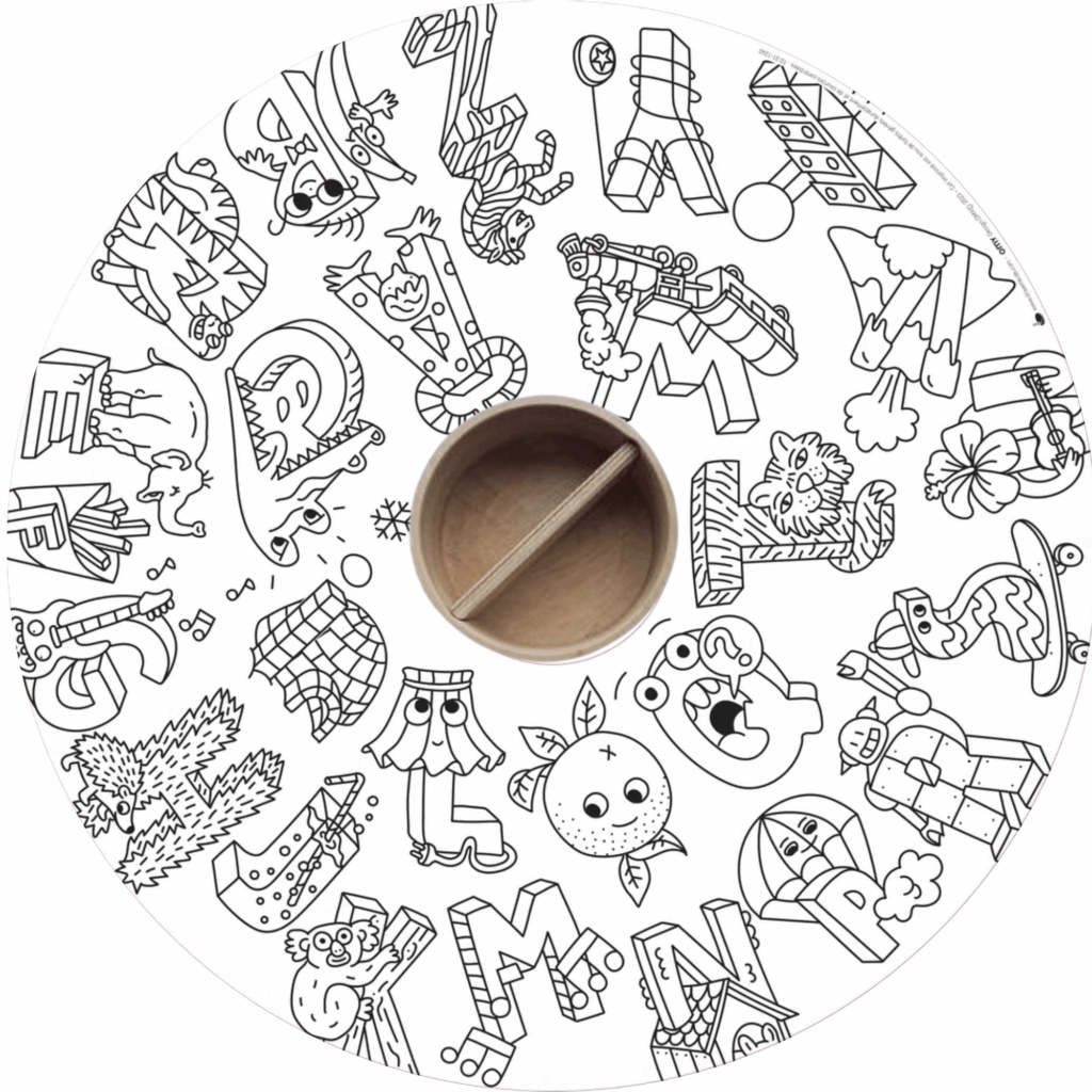 Nachfüllpackung für Kindermalbücher, 10 Blatt – OMY® Objekte &amp; Fantasie (ab 4 Jahren)