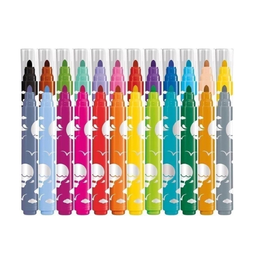 Early Age Felt-Tip Pens – Pack of 24 Maxi Jumbo Felt-Tip Pens for Babies – MAPED