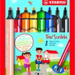 Packung mit 18 STABILO Power Farbstiften mit mittlerer Spitze