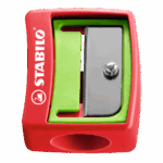 Set mit 6 STABILO Woody ARTY 3-in-1-Bleistiften + passendem Anspitzer
