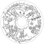 Malset für Kinder, 10 Blatt – Kleine Kaninchen (ab 2 Jahren)