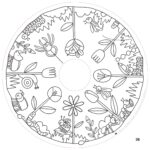 XXL Malbuch-Nachfüllpackung für Kinder – 10 Blatt – Im Garten (ab 2 Jahren)