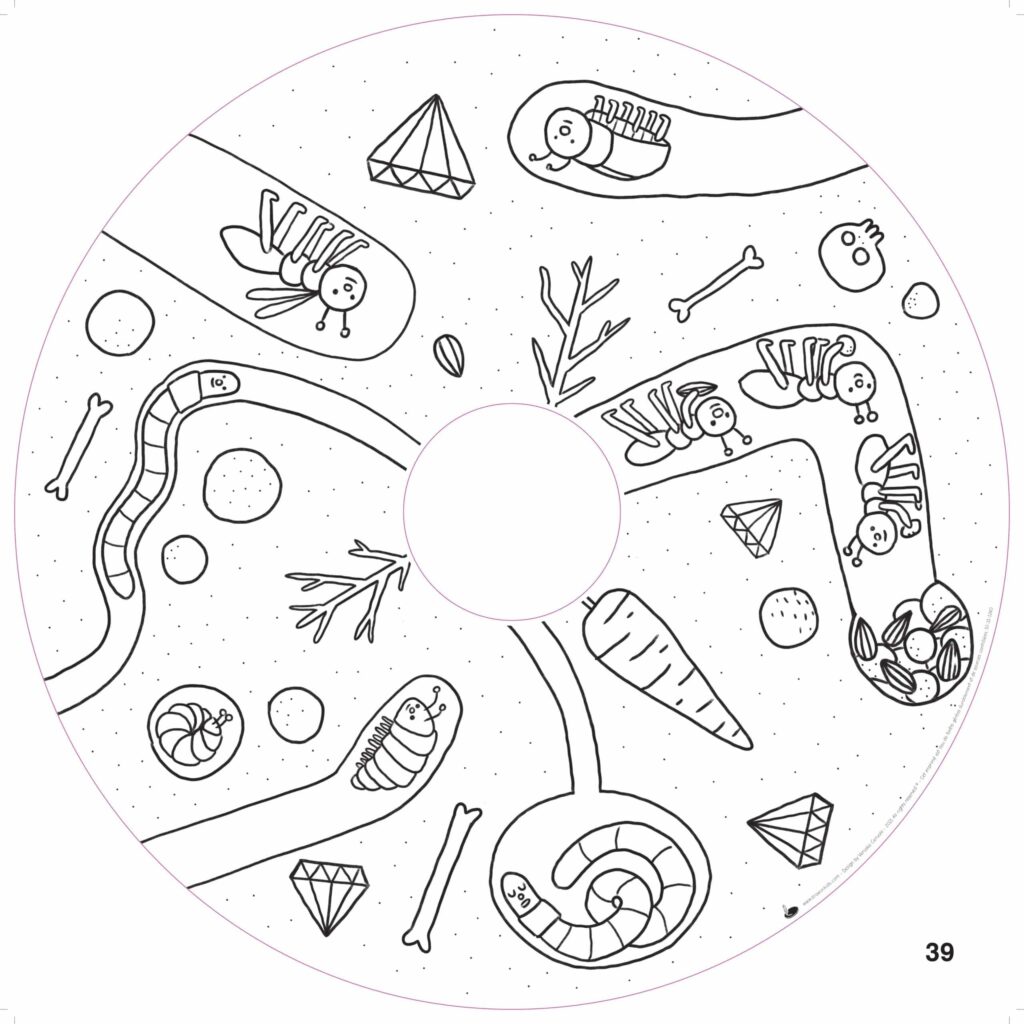 XXL Malbuch-Nachfüllpackung für Kinder – 10 Blatt – Im Garten (ab 2 Jahren)