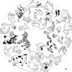 Nachfüllpackung für Kindermalbücher, 10 Blatt – OMY® Objekte &amp; Fantasie (ab 4 Jahren)