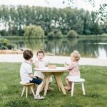 Set mit 2 Kinderhockern aus Holz – Skandinavisches Design | Drawin'kids®