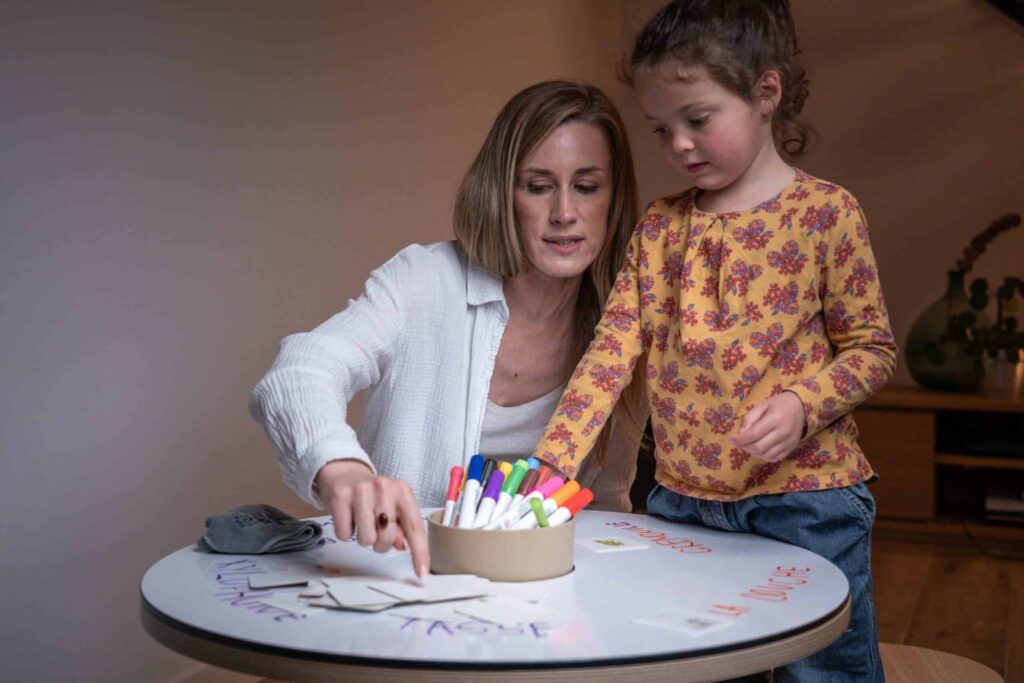 Zeichentafel – Abwischbare Tafel für den Kindertisch