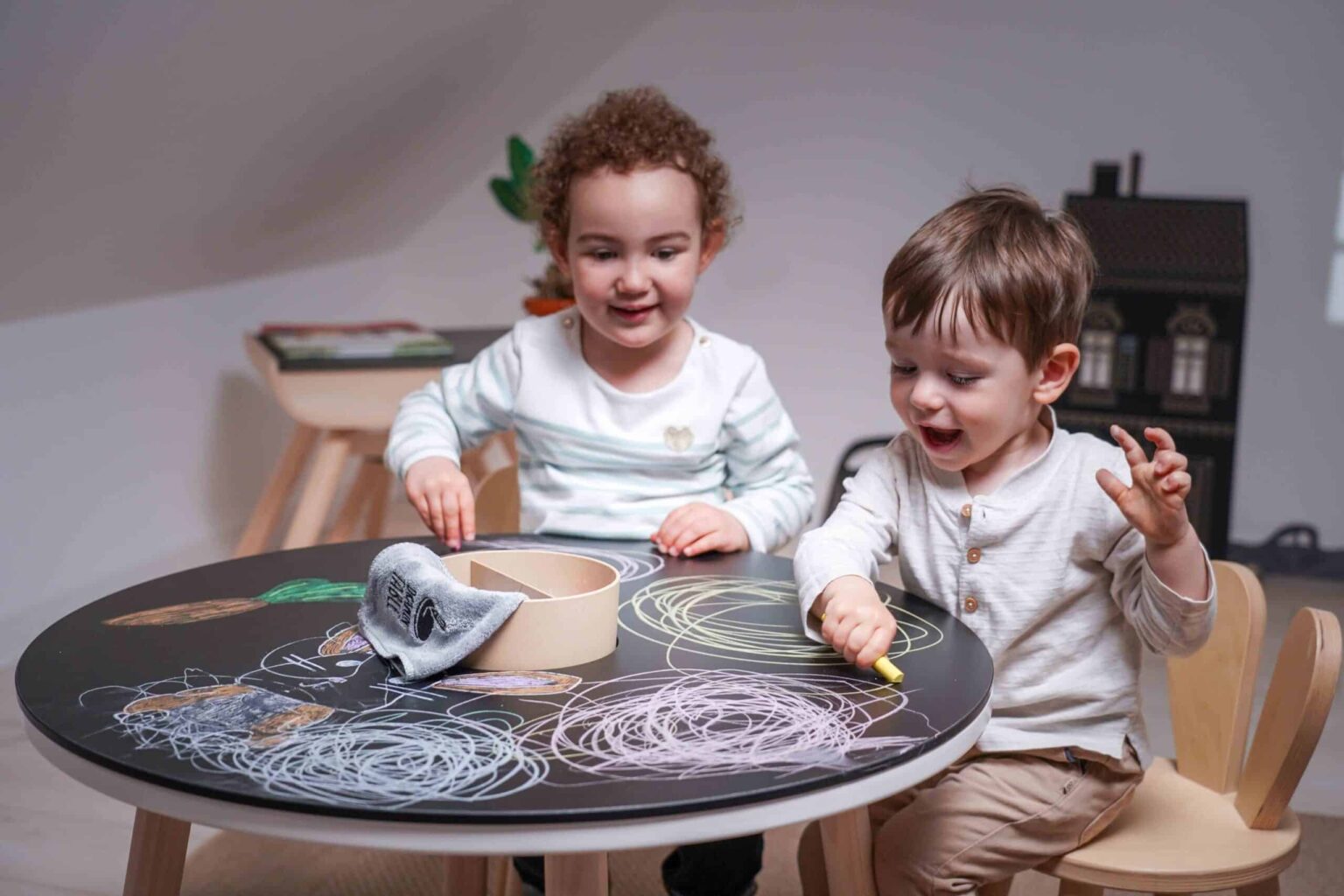 Children's Adjustable Wooden Table | Imagin'table® Drawin'kids