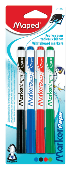 Set of 4 Marker'Peps dry-erase markers – MAPED