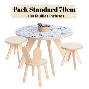 Drawin'kids PRO children's area pack with activity table and seating