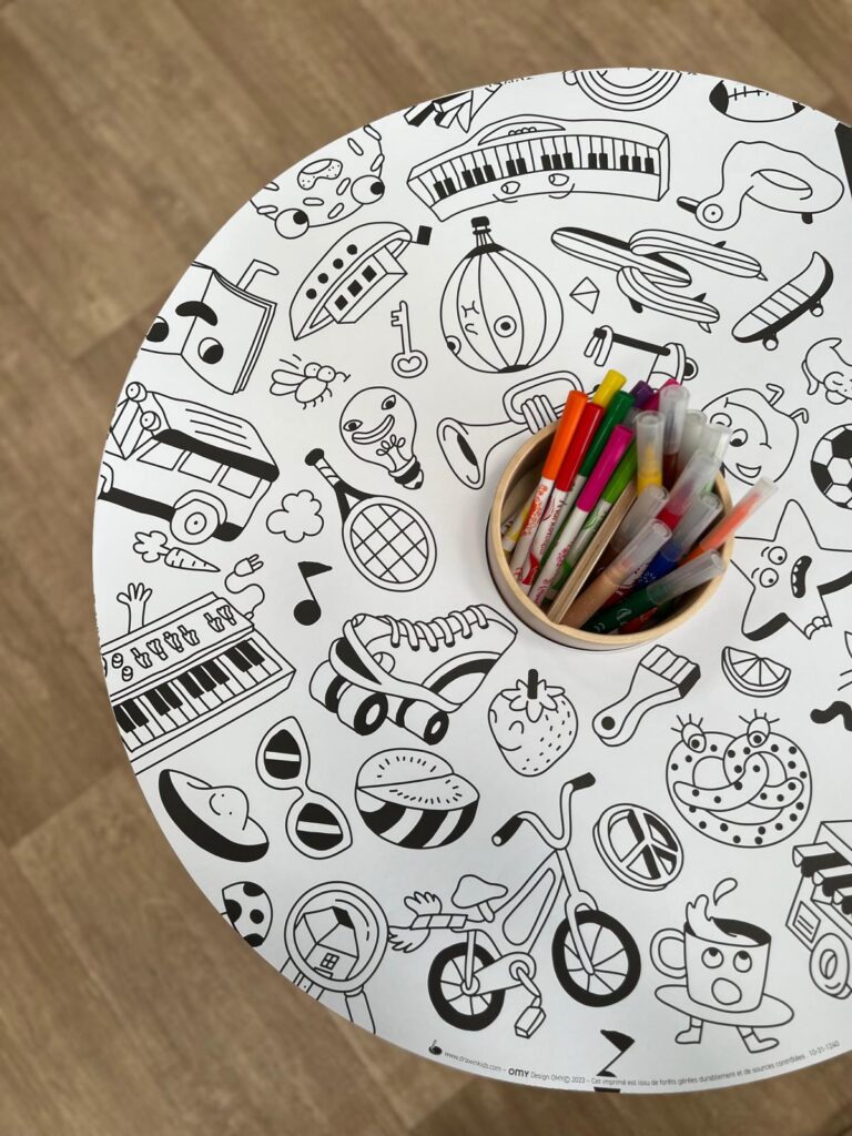 Nachfüllpackung für Kindermalbücher, 10 Blatt – OMY® Objekte &amp; Fantasie (ab 4 Jahren)