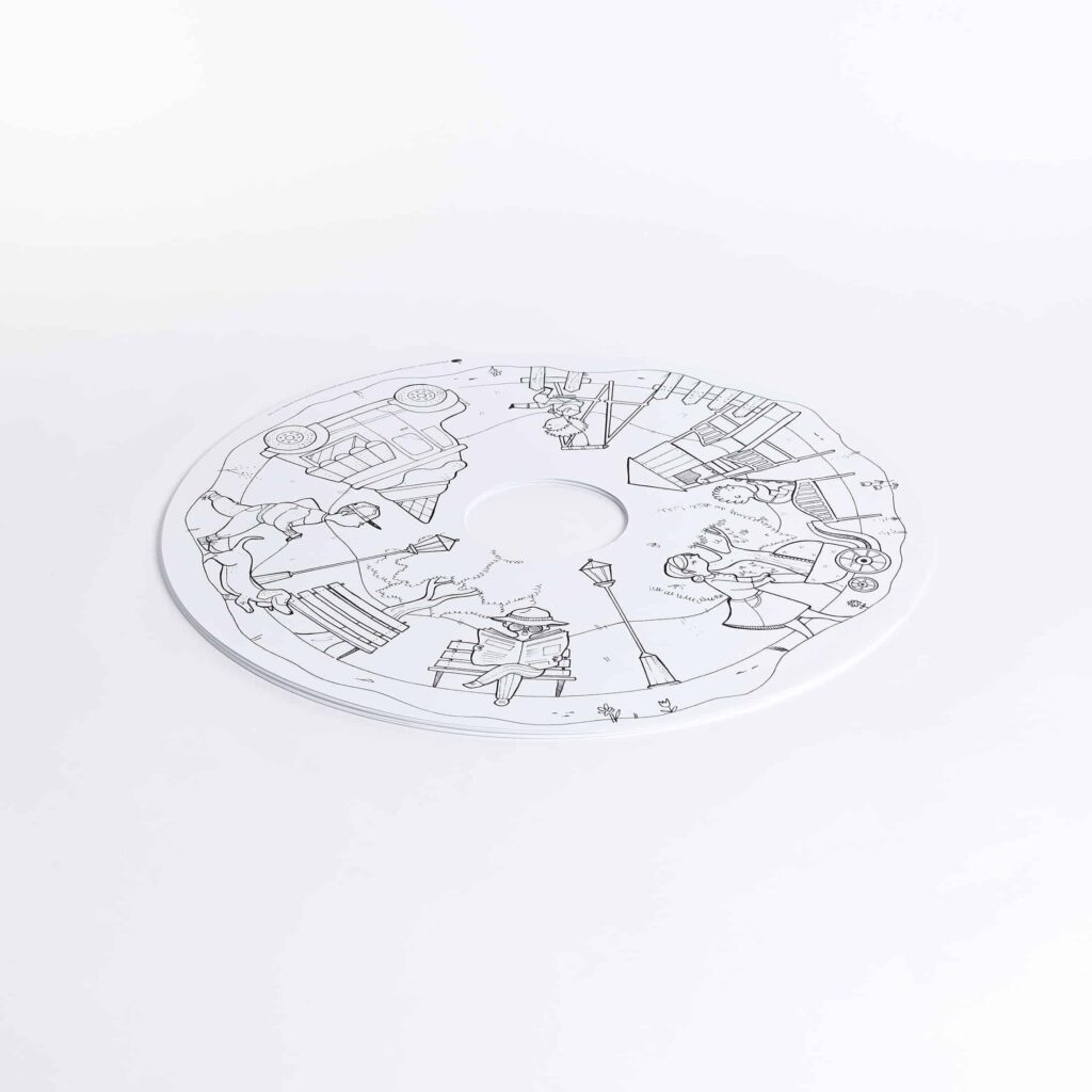 Nachfüllpackung für Kindermalbücher, 10 Blatt – In der Stadt (ab 4 Jahren)