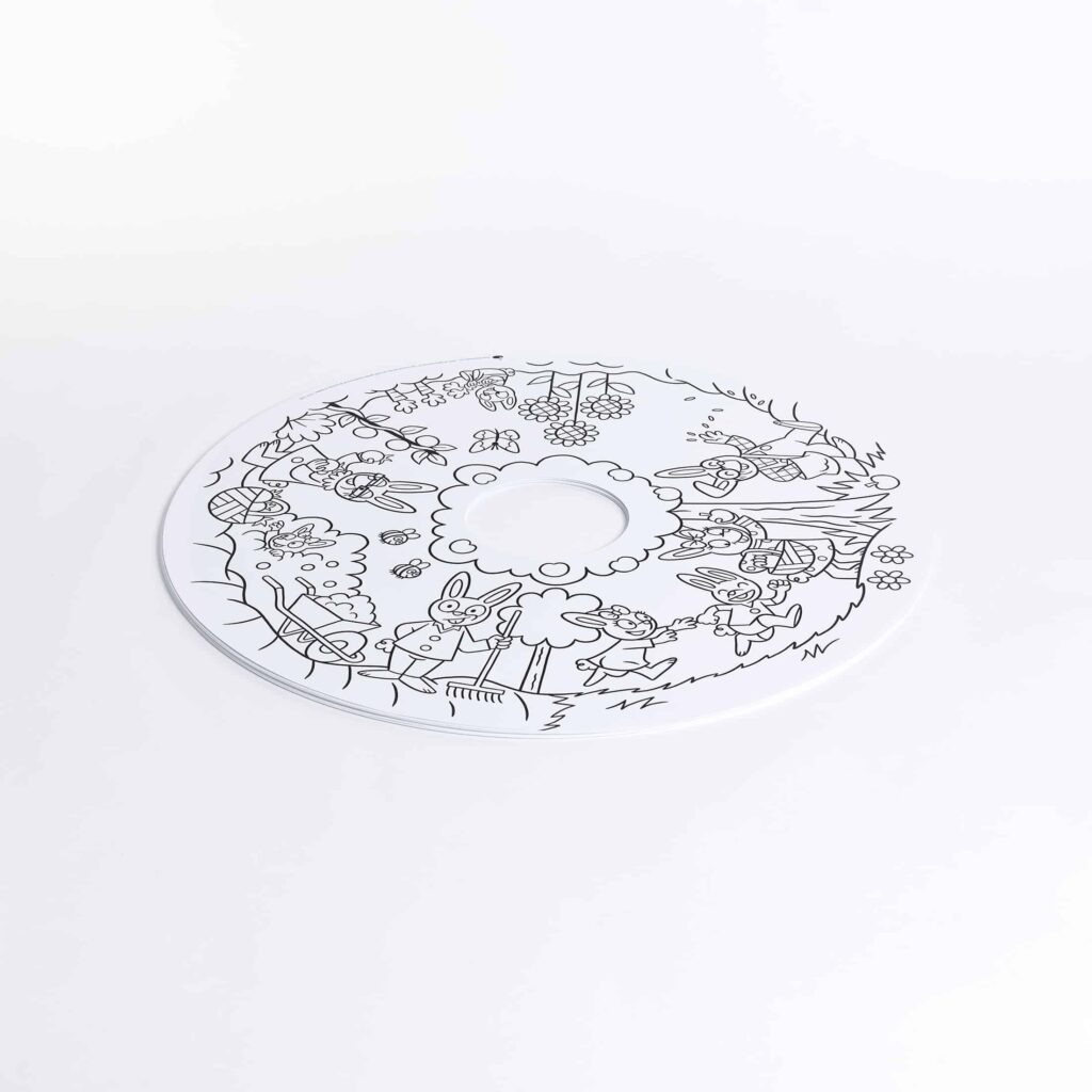 Malset für Kinder, 10 Blatt – Kleine Kaninchen (ab 2 Jahren)