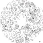 Nachfüllpackung für Kindermalbücher, 10 Blatt – OMY® Objekte &amp; Fantasie (ab 4 Jahren)