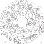 Nachfüllpackung für Kindermalbücher, 10 Blatt – OMY® Objekte &amp; Fantasie (ab 4 Jahren)