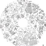 Nachfüllpackung für Kindermalbücher, 10 Blatt – OMY® Objekte &amp; Fantasie (ab 4 Jahren)