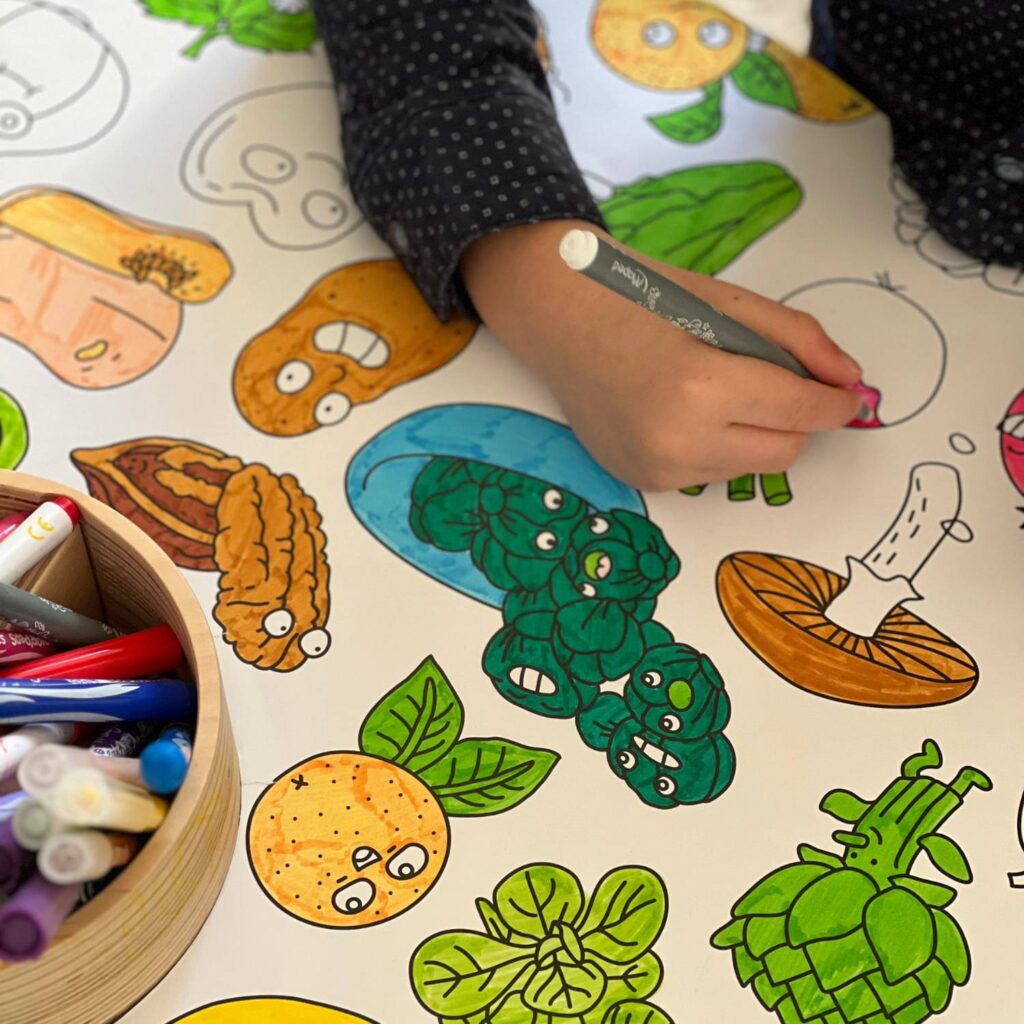 Nachfüllpackung für Kindermalbücher, 10 Blatt – OMY® Objekte &amp; Fantasie (ab 4 Jahren)