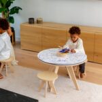 Set mit 2 Kinderhockern aus Holz – Skandinavisches Design | Drawin'kids®