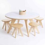 Drawin'table® XXL Set + 4 Hocker – Kinderzeichentisch