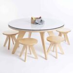 Drawin'table® XXL Set + 4 Hocker – Kinderzeichentisch